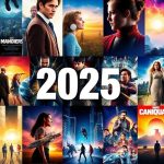 Collage of vibrant movie posters for 2025 films.