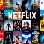 Collage of popular Netflix movie posters and shows.