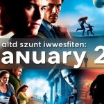 Collage of iconic movie scenes from January 2025.